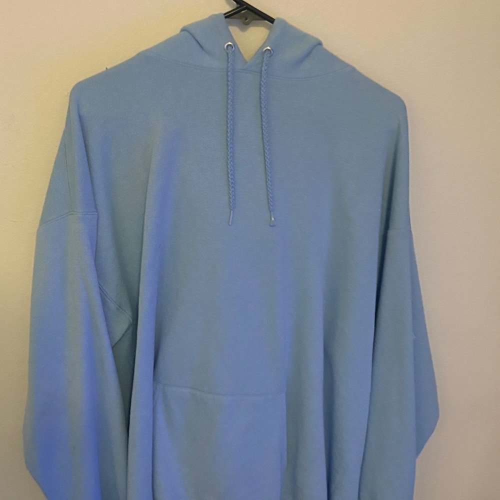 Hanes Light Blue Hoodie for Men